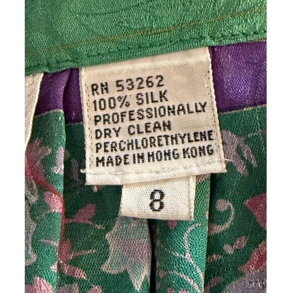 Vintage O by Oscar De la Renta Silk skirt women’s size 8 - Picture 12 of 12